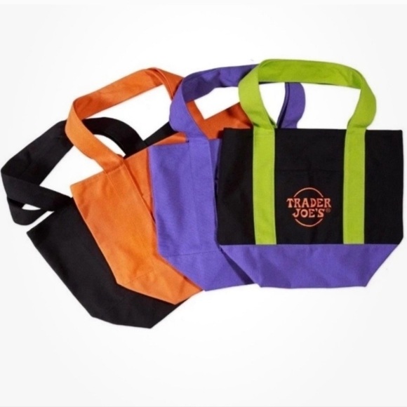 Trader Joe'S Handbags - NWT Trader Joes Mini Halloween Tote Bags Bundle of Four